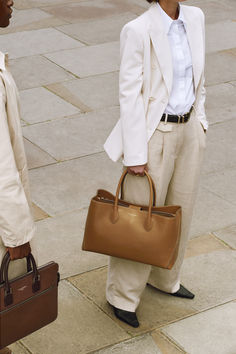 tote bag, work outfits women, everyday outfits, spring outfits Elegant Briefcase With Gold-tone Hardware Tote, Aspinal Of London Mayfair Bag Outfit, Luxury High-end Satchel Tote, Aspinal Of London Mayfair Bag, Luxury Silver-tone Hardware Satchel Tote, Stylish Tote Bag, Business Bag