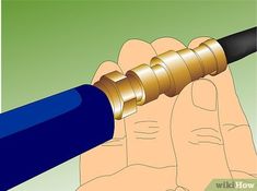 a person holding a pen in their hand with the tip pointing up to it's side