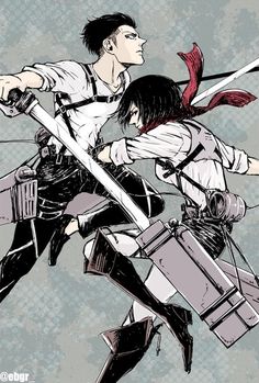 Levi x Mikasa | RivaMika | SnK's photos Connie Springer, 5 Anime, Levi Ackerman, Attack On Titan Anime, Titanic