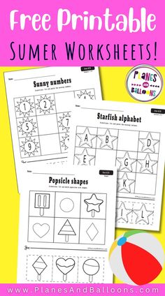 free printable summer worksheets for kids