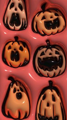 halloween decorations in the shape of pumpkins