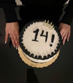 #14 #birthday 14th Birthday Cake For A Girl, 14th Birthday Party Cake Ideas, Cakes For Teens Girls Birthday, Grunge Bday Cake, Birthday Cakes 14th Birthday, Teens Birthday Cake, Cake Inspo For 14th Birthday, Birthday Cake 14th Boy, Birthday Cake Ideas 14th