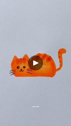 an orange cat is flying through the air