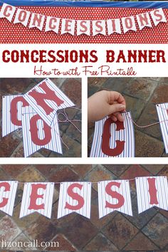 the instructions for how to make a banner