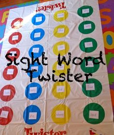 a poster with words written on it that say good work twister and the word twisted