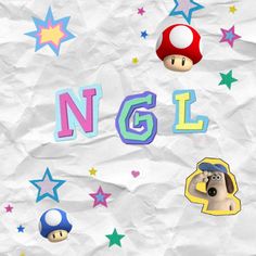 an image of a cartoon character with the word n g l in front of it