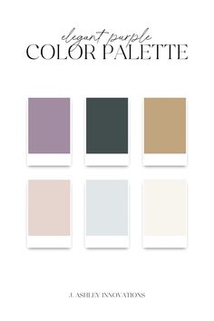 the color palette is shown in four different shades