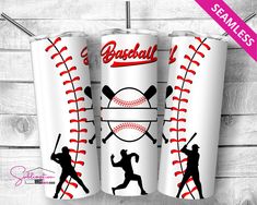 Baseball Tumbler, Tumbler Wrap Template, Summer Baseball, Template Png, Digital Elements, Tumbler Designs, Tumbler Wrap, Tumbler, Instant Download