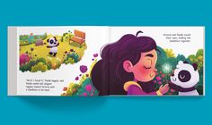 The Magical Dandelion - Children's Book on Behance Kids Stories Illustration, Lilla Rogers