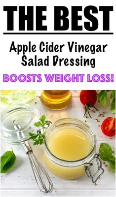 Apple Cider Vinegar Salad Dressing Apple Cider Vinegar Dressing Recipe, Apple Cider Vinaigrette Dressing, Cider Vinaigrette Dressing, Apple Cider Vinegar Salad Dressing, Apple Cider Vinegar Salad, Low Calorie Salad Dressing, Vinegar Salad, Braggs Apple Cider, Apple Cider Vinegar Recipes