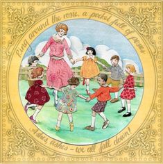 an illustration of children playing with each other in a circle on the cover of a book