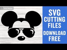 the svg cutting files for mickey mouse ears are available on this page to print