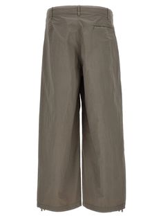 'Tascona' trousers in technical fabric, cargo style with pockets, zip and button closure, adjustable drawstring at the bottom of the leg. Composition: 100% polyamide Nylon Bottoms With Elastic Waistband For Work, Modern Wide-leg Cargo Pants With Pockets, Modern Spring Cargo Pants With Pockets, Modern Spring Cargo Pants With Cargo Pockets, Ankle-length Nylon Bottoms With Pockets, Nylon Cargo Parachute Pants For Work, Nylon Ankle Pants With Pockets, Nylon Parachute Pants With Side Pockets For Work, Nylon Cargo Pants For Workwear