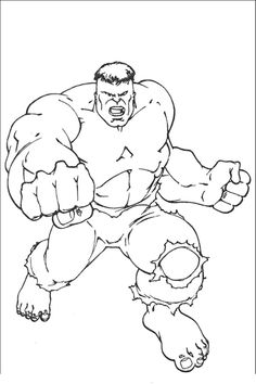 Hulk para colorir