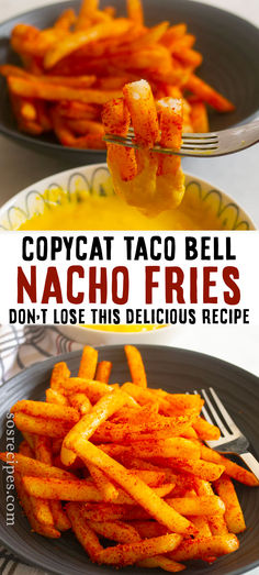 This recipe for replicating Taco Bell's nacho fries is super easy to follow and perfect for satisfying your cravings. Who doesn't love crispy fries paired with a delicious cheese dip? Nachos Fries Recipe, Nacho Fry Recipe, Nacho Fry Seasoning Taco Bell, How To Make Taco Bell Nacho Fries, Homemade Nacho Fries, Queso Fries Recipe, Taco Fries Recipes, Healthy Dinner Sides Recipes, What To Eat With Fries