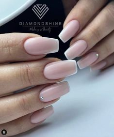 Top 35 Best Nude Nail Designs Square Nail Designs, Diy Acrylic Nails, Nude Nail Designs, Edgy Nails, Glam Nails, Nail Designs Glitter, Bridal Nails, Classy Nails