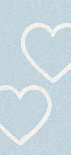 two white hearts on a light blue background with the word love written in it's center