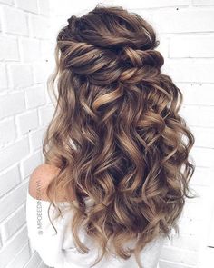 Half Updo, Penteado Cabelo Curto, Wedding Hair And Makeup, Half Up Half Down