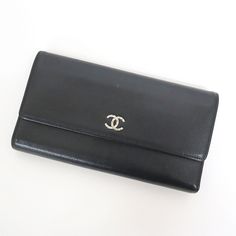 Chanel Seburga Long Wallet Black Approx. W:20cm X H:11cm X D:2.5cm Black 13, Chanel Bags, Long Wallet, You Happy, Chanel Bag, Are You Happy, Women's Accessories, Black Color, Shoe Accessories