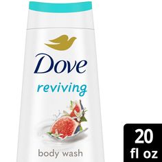 Looking for a skin cleanser that revitalizes for your skin and senses and helps to soften skin? From the #one dermatologist recommended body wash, Dove Reviving Body Wash revitalizes your skin and senses with blue fig and orange blossom scents while leaving skin soft and smooth. This gentle skin cleanser is sulfate-free and paraben-free with a mild, pH-balanced formula, making it a great body wash for dry skin unlike an ordinary bath soap or cleanser. 24HR RENEWING MICROMOISTURE: Dove Reviving B Sulfate Free Body Wash, Gentle Skin Cleanser, Great Body, Dermatologist Recommended, Bath Soap, Soften Skin, Skin Cleanser Products, Orange Blossom, Smooth Skin