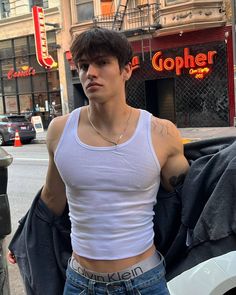 Kaden Hammond, Damon Torrance, Leather Fashion Men, Masc Fashion, The Game Of Life, Street Fashion Men Streetwear, Boys Haircuts, Aesthetic Guys, Shirtless Men