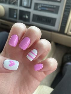 Cute Nails For Kids, Girls Nail Designs, Nail Art For Kids, Cute Pink Nails, Super Cute Nails, Extension Designs, Pink Nail Art, Nails For Kids, Diy Nail Designs