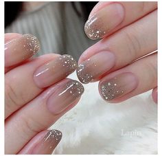 Nails Fresh, Sparkle Fashion, Trendy Nail Art Designs, Transparent Nails, Color Nails, Cute Nail Art, Fancy Nails, Chic Nails