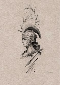 Athena Tattoo Design, Warrior Tattoo Ideas, Artemis Tattoo, Tattoo Style Drawings, Warrior Tattoo