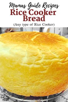 Rice Cooker Bread, Microwave Rice