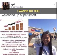 a girl is holding up a pet smart bottle in front of her face and the caption says, we ended up at pet smart