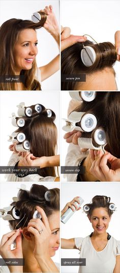 How to use hot rollers Using Hot Rollers, Hot Rollers, Up Girl, Looks Style