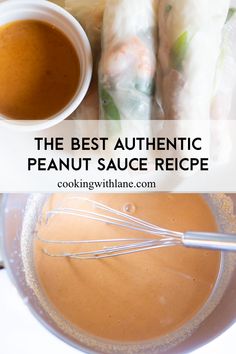 the best authentic peanut sauce recipe is in this bowl and it's ready to be eaten