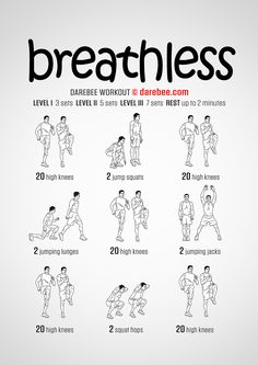 an exercise poster with the instructions for how to do breathing exercises