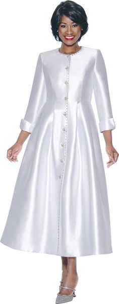 Terramina 7057 Ministry Apparel, Clergy Women, Simple White, Collar Dress, Navy White, I Dress, Diva, White Dress, Womens Dresses