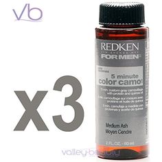 Redken For Men 5 Minute Color Camo - Medium Ash 3 bottles 2oz each *** Check this awesome product by going to the link at the image. (This is an affiliate link) #HairColor Hair Color Shampoo, Color Shampoo, Fashion Hair Accessories, Hair Care Routine, Care Tips, Low Maintenance, Quinoa