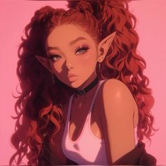 Pfp Pink Hair, Pink Aesthetic Pfp, Girl Pink Aesthetic, Pretty Dark Skin, Pretty Wallpaper Ipad, Head In The Clouds, Aesthetic Pfp, Black Anime Characters