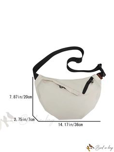 Bird in Bag - Womens Solid Color Multi-Pocket Nylon Chet Bag with Zippered Decoration, Large Capacity, Waterproof, and Lightweight Casual Waterproof Shoulder Bag For Outdoor Activities, Casual Khaki Nylon Shoulder Bag, Multifunctional Nylon Shoulder Bag In Solid Color, Versatile Nylon Shoulder Bag With Pockets, Beige Nylon Shoulder Bag With Pockets, Sporty Outdoor Shoulder Bag With Pockets, Nylon Outdoor Shoulder Bag, Beige Outdoor Bag With Pockets, Solid Color Shoulder Bag With Zipper For Outdoor