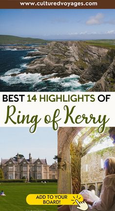 Explore the top attractions on the Ring of Kerry with this guide! From breathtaking landscapes to charming villages, discover the 14 must-see highlights on Ireland's scenic route. Whether you're planning your itinerary or just looking for travel inspiration, this comprehensive list covers all the essential stops to make the most of your journey around the Ring of Kerry. Best stops on Ring of Kerry | Ring of Kerry Ireland | Ring of Kerry stops | Ring of Kerry Ireland map | Ring of Kerry itinerary Ring Of Kerry Ireland, Ireland Road Trip, Ireland Map, Ireland Travel Guide, Kerry Ireland, Ireland Trip, Ancient Stone, Ireland Vacation, Emerald Isle