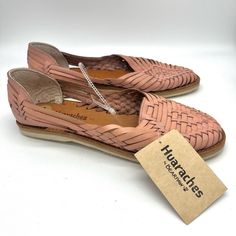 Classic Mexican Huaraches Sandal Style With These Bearpaw Silvia Woven Leather Sandals, In Pink. Women’s Size 12. Cushioned Leather Footbed. Rubber Sole. Brand New With Tags. Perfect For The End Of Summer, And Warm Fall Weather. Flat Leather Sole Huarache Sandals For Beach, Pink Open Toe Huaraches For Spring, Flat Woven Leather Huarache Sandals For Beach, Flat Huaraches With Woven Sole For Beach, Adjustable Flat Huarache Sandals, Pink Flat Huarache Sandals For Summer, Pink Open Toe Huaraches For Beach, Pink Closed Toe Sandals With Woven Sole, Adjustable Slip-on Huarache Sandals