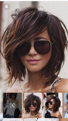 Messy Short Hair, Hair Color Dark, Hair Color Ideas, Silver Hair, Brunette Hair Color, Hair Videos