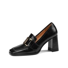 Modern High Heel Platform Loafers For Office, Chic High Heel Platform Loafers For Formal Events, Chic High Heel Platform Loafers For Formal Occasions, Party Leather Platform Loafers With Block Heel, Leather Platform Loafers With Block Heel For Party, Leather Block Heel Platform Loafers For Party, Elegant High Heel Platform Loafers For Fall, Chic Platform Loafers With Block Heel, Elegant High Heel Platform Loafers For Work