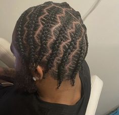 Growing Hair Men, Mens Twists Hairstyles, Taper Fade Short Hair, Braids With Fade, Black Hair Cuts