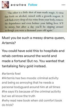 the text on this page reads, must you be such a messy drama queen?