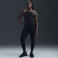 Whether it's yoga or a bike ride or a walk, you can move freely in our unbelievably soft Nike Zenvy leggings. Their InfinaSoft fabric is lightweight—but still squat-proof!—with softness that you can feel with every bend, stretch and shift. Fewer pockets give you a streamlined look, but the drop-in pocket at the center back is still big enough to hold your phone. Plus, they're durable enough for you to move, wash and wear again and again. Nike Sporty Tight Activewear, Nike Sporty Leggings For Gym, Nike Sporty Tights For Gym, Nike Sporty Gym Tights, High Stretch Nike Activewear For Sports, Nike Compression Gym Activewear, Nike Tight Athleisure Leggings, Nike Fitted Yoga Pants For Running, Nike Athleisure Tights For Workout