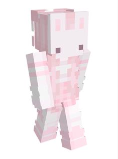 an image of a pink and white cat in pixellated style with text that says hello kitty