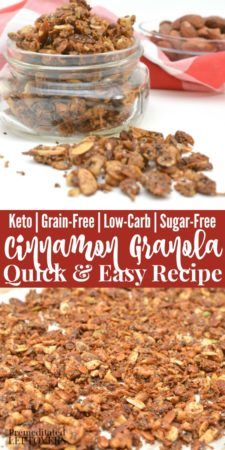 granola and easy recipe for keto grain free low - carb sugar - free granola