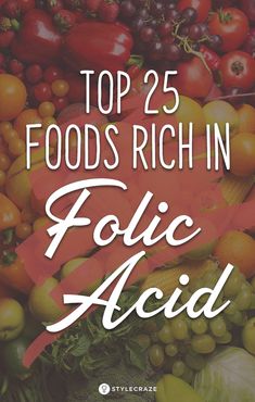 Foods High In Folate, Folic Acid Foods, Folate Rich Foods, Folic Acid Deficiency, Folate Foods, Avocado Health Benefits, Pregnancy Advice, Food Charts, Nutrition Guide