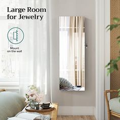 the large room for jewelry is clean and ready to be used as a living area