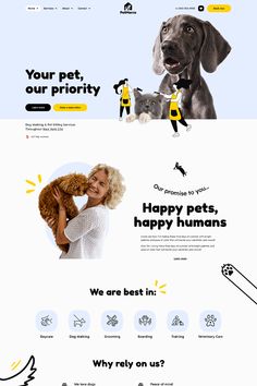 the website is designed to look like it has dogs and cats on its front page