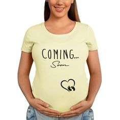 BROOKLYN VERTICAL Maternity Cute Funny New Mom Pregnancy Announcement Short Sleeve Crew Neck T-Shirt Size: L.  Color: Multicolor.  Gender: female.  Age Group: adult. Mom Pregnancy Announcement, Funny New, Pregnancy Tshirts, Pregnancy Shirts, New Mom, Maternity Tops, Pregnancy Announcement, Maternity Clothes, New Moms